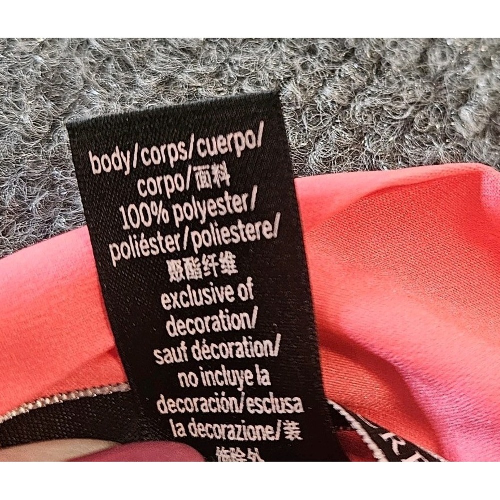 Victorias Secret Satin Kimono Robe‎ XS Pink With Orange Short Mini - Picture 5 of 5